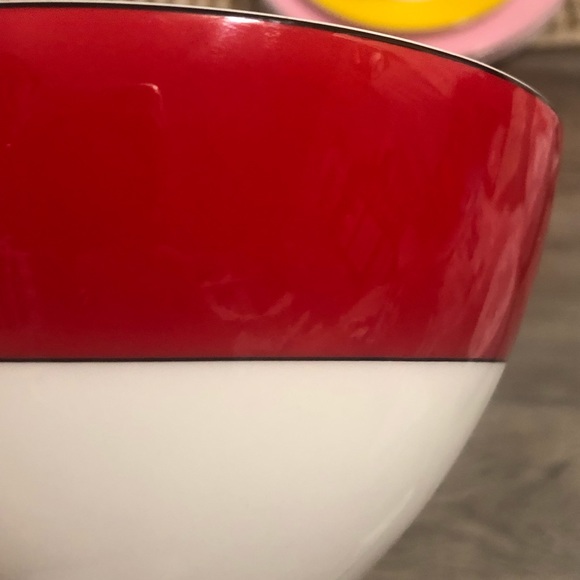 🛍SOLD🛍Kaye spade by Lenox Rutherford red bowl - Picture 3 of 3